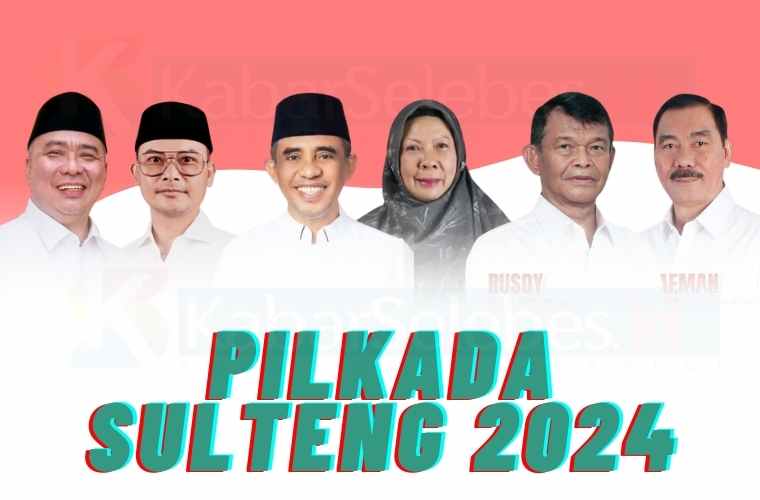 Tiga kontestan pasangan calon gubernur dan wakil gubernur Sulteng dalam Pilkada 2024 (Gambar: Kabar Selebes)